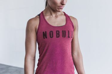 Nobull Racerback Women's Tank Tops Red | Australia (YV5271)